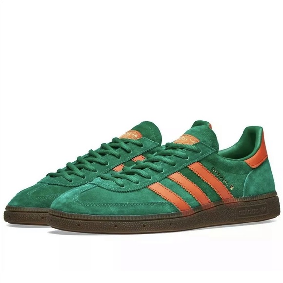 adidas spezial green and orange